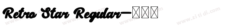 Retro Star Regular字体转换